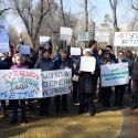 В Алматы прошел митинг против точечной застройки города