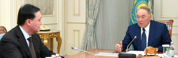Нурсултан Назарбаев сегодня встретился с Аскаром Маминым