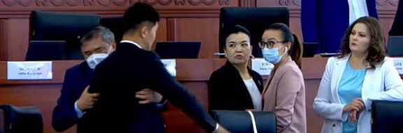 «Ты для себя спортсмен»: кыргызская депутатка участвовала в потасовке с коллегой
