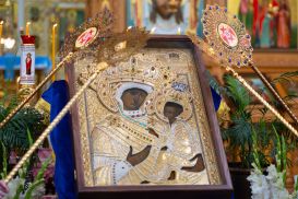 Список старинной Тихвинской иконы прибыл в Казахстан