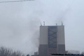 В Алматы горит офис партии «Нур Отан»