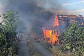 В Павлодаре горят дачные участки